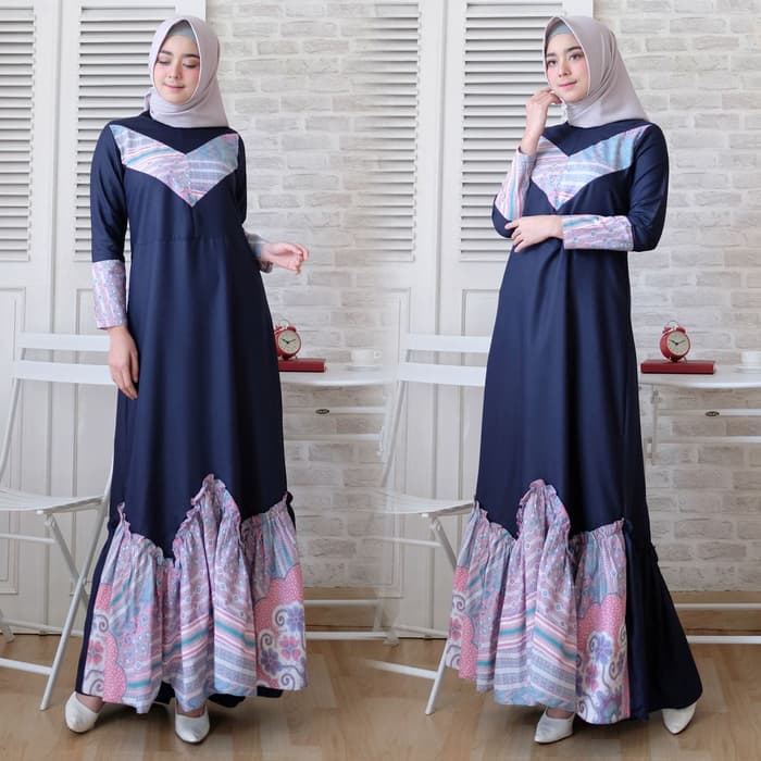 Model baju Muslim Terbaru Bermotif Cantik
