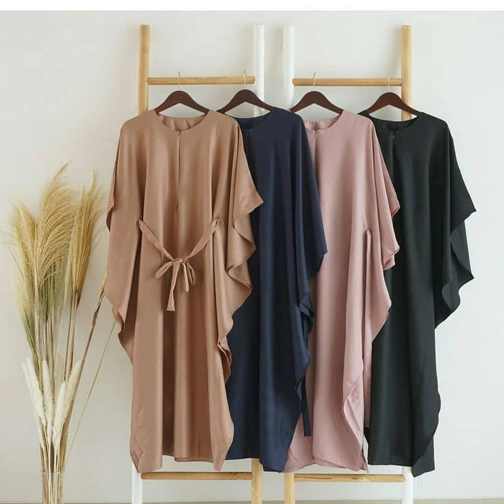Baju Muslim Wanita Terbaru Bahan Kaftan