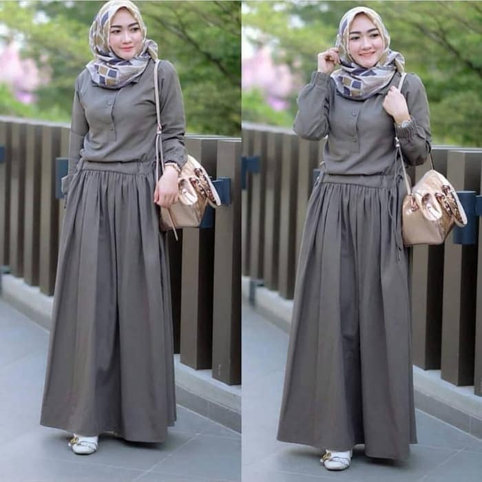 Baju Gamis Model Sekarang Untuk Kuliah