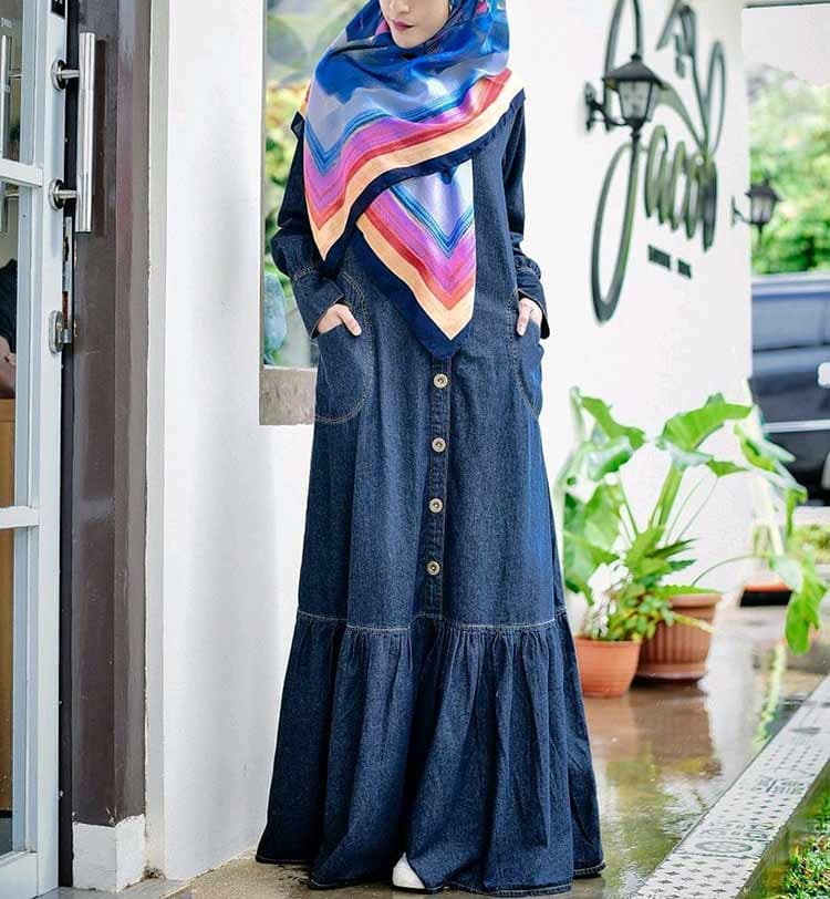 Gamis Terkini Dari Jeans Bagi Anda dengan Segudang Aktivitas