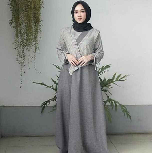 Model Baju Syari Pesta konsep Kimono Cantik