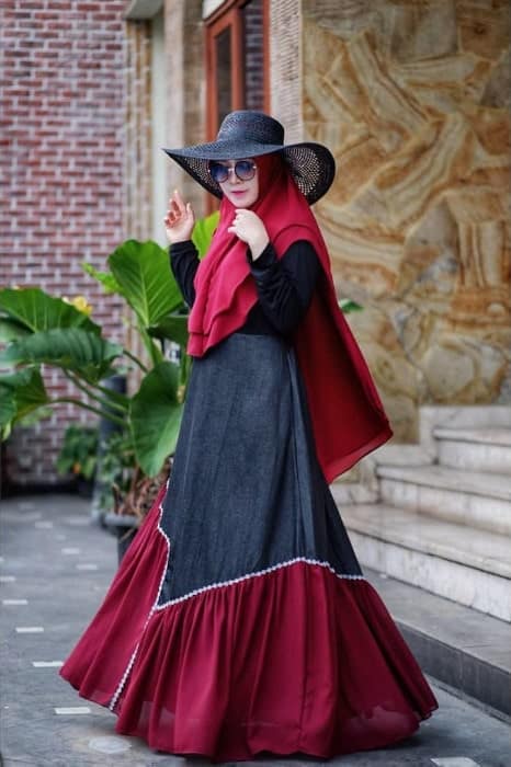 trend baju gamis untuk ibu menyusui